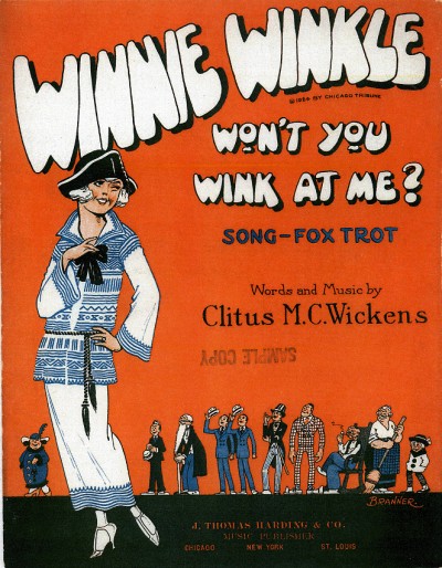 Martin Branner (1888-1970) illustrated the comic strip Winnie Winkle.