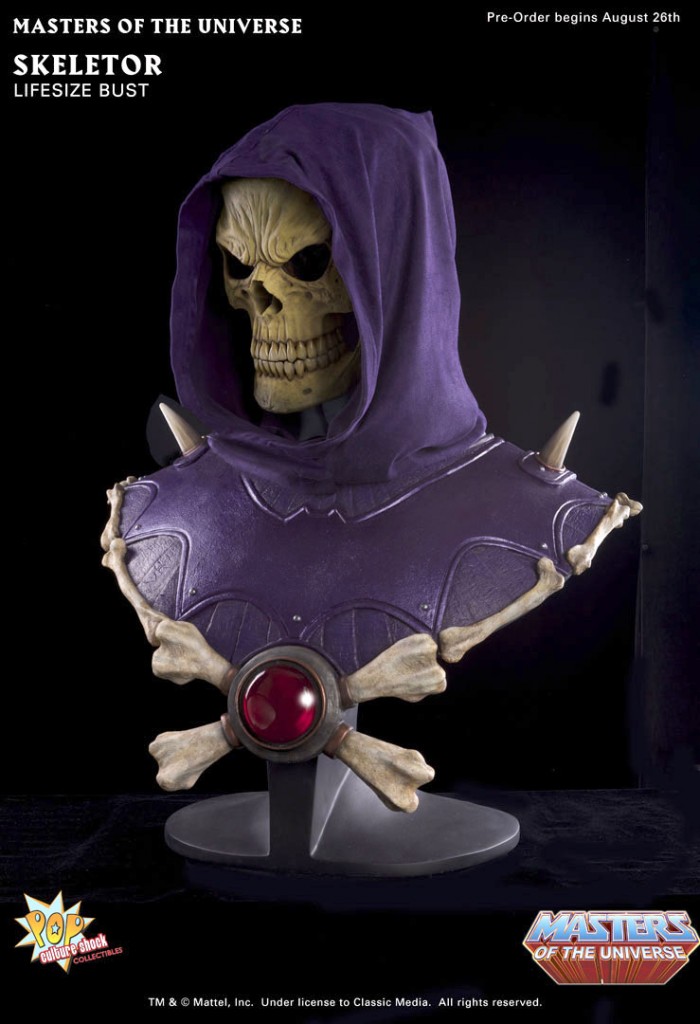 skeletor life size bust